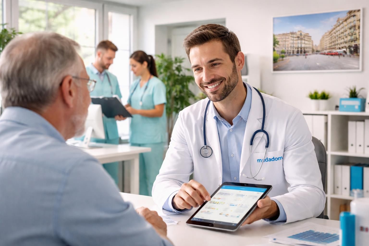 découvrez comment un médecin généraliste medadom à montpellier, entouré d'une équipe dédiée, prend soin de votre santé globale grâce à un suivi personnalisé et des soins de qualité.